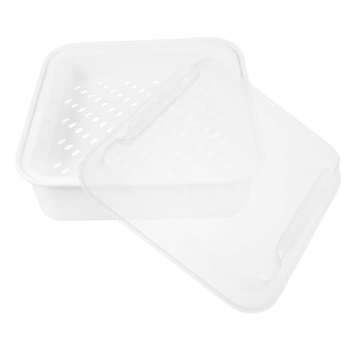 SOLUSTRE Mikrowellen Dampfgarer Kunststoff Doppelschicht Dampfkörbchen mit Deckel Vielseitiger Lebensmittel Dämpfer für Gemüse Fisch Fleisch Leicht zu Reinigen Schonend für Farbe und von SOLUSTRE