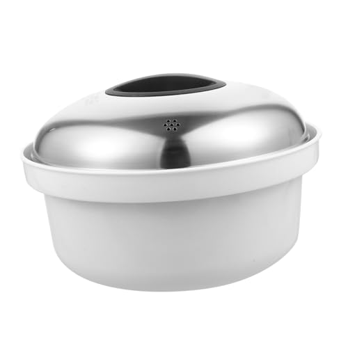 SOLUSTRE Mikrowellen Dampfgarer aus Dampfgarer für Gemüse Brötchen mit Stabilem Griff und Deckelreduziertem Wasserverlust zu Reinigen für Gesunde von SOLUSTRE