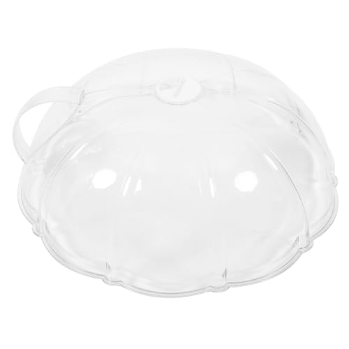 SOLUSTRE Mikrowellen Spritzschutzdeckel Wiederverwendbar Ölfest Transparent für Mikrowellengebrauch Schützt vor Spritzern für Speisen Wie Bacon Burger und von SOLUSTRE