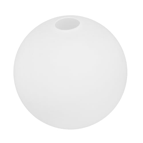 SOLUSTRE Milchweißes Glas Lampenschirm Öffnung Lampenabdeckung Kugelform für Pendelleuchte Deckenleuchte Tischlampe Frosted Glas Bruchsicher Dekorative Beleuchtungsschirm von SOLUSTRE