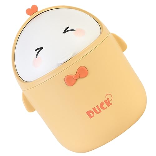 SOLUSTRE Mini Abfalleimer mit Deckel Süßer Cartoon Tischmülleimer für Büro Schlafzimmer und Badezimmer Geruchsdicht Kompakt und Leicht für Schreibtisch und Nachttisch SOLUSTRE Mini Abfalleimer mit Deckel Süßer Cartoon Tischmülleimer für Büro Schlafzimmer und Badezimmer Geruchsdicht Kompakt und Leicht für Schreibtisch und Nachttisch von SOLUSTRE