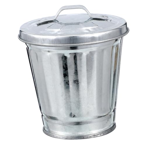 SOLUSTRE Mini Desktop Mülleimer aus Robustem Kompakter Abfalleimer ohne Deckel Praktischer Tischmülleimer für Büro Bad und Zuhause Stilvoller Kleiner Müllbehälter zur von SOLUSTRE