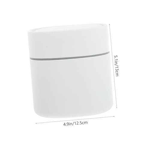 SOLUSTRE Mini Mülleimer mit Pop up deckel Kompakter Desktop Abfallbehälter aus Langlebigem Kunststoff Praktische Aufbewahrung für Büro Badezimmer Schlafzimmer und Bastelzimmer von SOLUSTRE