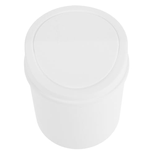 SOLUSTRE Mini Tischmülleimer mit Abnehmbarem Deckel Kreativer Desktop Abfallbehälter für Büro Küche Schlafzimmer Kompakt und Vielseitig für Schreibtisch Theke Leicht zu Reinigen von SOLUSTRE