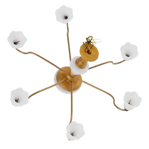 SOLUSTRE Miniatur Deckenleuchte Mini Hängelampe aus Metall Warmes Licht Puppenhaus Lampe für Wohnzimmer Bar Esszimmer Miniaturhaus Beleuchtung ohne Batterie SOLUSTRE Miniatur Deckenleuchte Mini Hängelampe aus Metall Warmes Licht Puppenhaus Lampe für Wohnzimmer Bar Esszimmer Miniaturhaus Beleuchtung ohne Batterie von SOLUSTRE