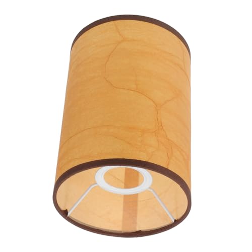 SOLUSTRE Moderner Lampenschirm aus Stoff Fassung Innenmaß Ersatz lampenschirm für Tisch Stehlampe Dunkler Pergament look Leicht Montierbar Vielseitig für Wohn Arbeitszimmer Geeignet von SOLUSTRE