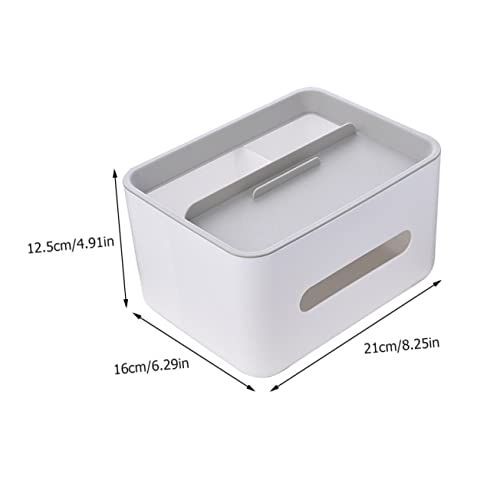 SOLUSTRE Multifunktionale Desktop Taschentuchbox Weiß Aufbewahrungsbox für Wohnzimmer Büro und Schlafzimmer Stilvolle Dekoration und Organizer für Kleinteile und Fernbedienungen SOLUSTRE Multifunktionale Desktop Taschentuchbox Weiß Aufbewahrungsbox für Wohnzimmer Büro und Schlafzimmer Stilvolle Dekoration und Organizer für Kleinteile und Fernbedienungen von SOLUSTRE