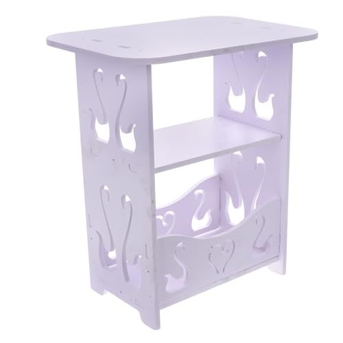 SOLUSTRE Kleiner Nachttisch für Schlafzimmer und Wohnzimmer Design Einfacher Beistelltisch aus Holz mit Stauraum für Bücher und Getränke für Kleine Räume SOLUSTRE Kleiner Nachttisch für Schlafzimmer und Wohnzimmer Design Einfacher Beistelltisch aus Holz mit Stauraum für Bücher und Getränke für Kleine Räume von SOLUSTRE