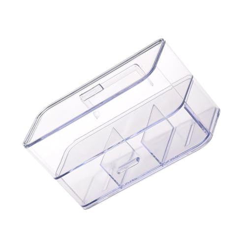SOLUSTRE Nail Wandmontierter Kosmetik Organizer Transparent Doppellagig Badezimmerschrank Aufbewahrungsbox Lipstick Halter Praktisch Für Badezimmer Ordnung von SOLUSTRE