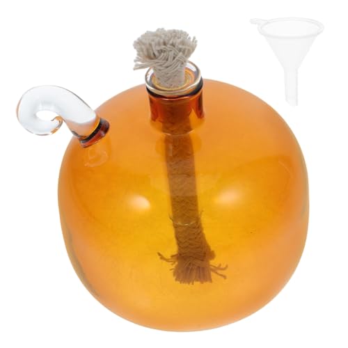 SOLUSTRE Öllampe Aus Glas Kerzenöl Ölkerzen Für Den Innenbereich Aromakerze Leeres Glas Kerzen Und Öllampen Kammer Öllampe Flüssige Lampe Miniatur-öllampe Teelichter Aus Öl Notkerzen Orange SOLUSTRE Öllampe Aus Glas Kerzenöl Ölkerzen Für Den Innenbereich Aromakerze Leeres Glas Kerzen Und Öllampen Kammer Öllampe Flüssige Lampe Miniatur-öllampe Teelichter Aus Öl Notkerzen Orange von SOLUSTRE