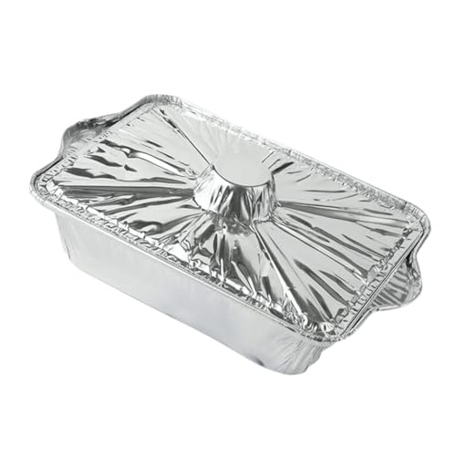 SOLUSTRE Outdoor Aluminium Folienkochtopf Rechteckiger Einweg Topf für Camping Grillen und Picknick Hitzebeständig Backen Lebensmittellagerung und Transport SOLUSTRE Outdoor Aluminium Folienkochtopf Rechteckiger Einweg Topf für Camping Grillen und Picknick Hitzebeständig Backen Lebensmittellagerung und Transport von SOLUSTRE
