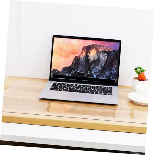 SOLUSTRE PVC Transparente Tischschutzmatte Klare Schreibtischunterlage und Couchtischschutz Zuschneidbar Wasserabweisend Pflegeleicht für Büro Esszimmer von SOLUSTRE