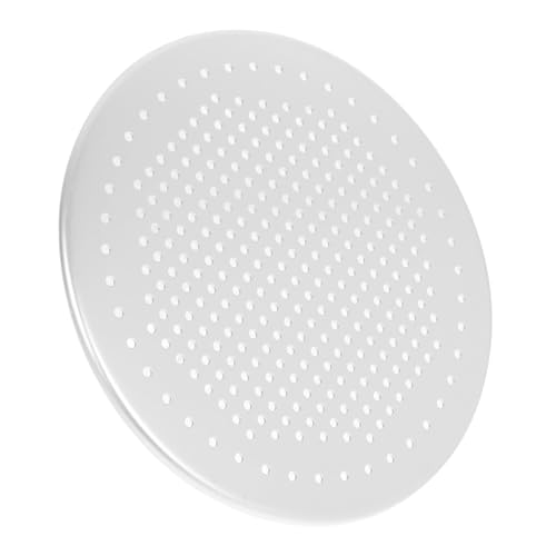 SOLUSTRE Perforiertes Dickes Aluminium Pizzablech Rund Hitzebeständig Wiederverwendbar Antihaftbeschichtet Vielseitig als Backblech und Kuchenplatte für Pizza und Gebäck Zuhause von SOLUSTRE