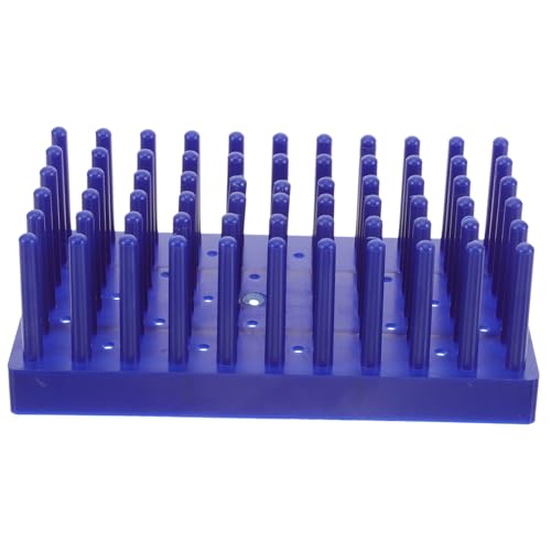 SOLUSTRE Praktischer Kunststoff Reagenzglasständer zum Trocknen Stabiles Testrohrgestell mit Steckdüsen Seitlicher Öl trockner für DIY Lederarbeiten Robustes Laborzubehör Einsetzbar von SOLUSTRE