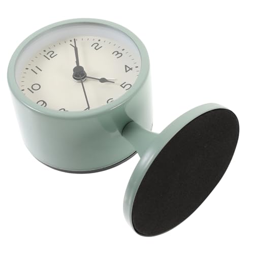 SOLUSTRE Praktischer Retro Wecker aus Metall Geräuschloser Kleiner Tischwecker mit Nachtlicht Kompakt und Robust für Schlafzimmer und Büro Lautloser Alarm für Tiefschläfer Stilvolle Grüne von SOLUSTRE