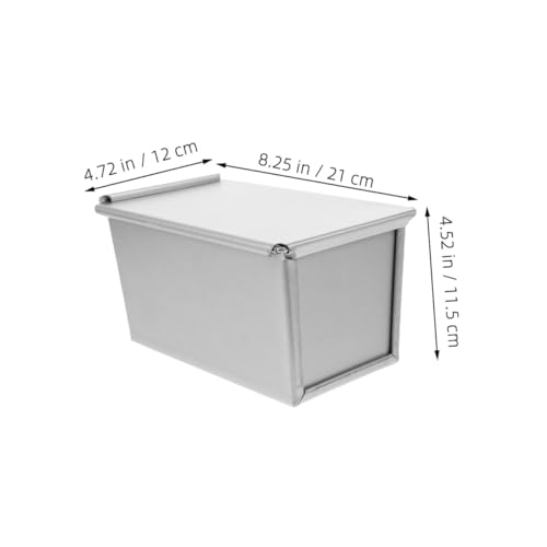 SOLUSTRE Rechteckige Antihaftbeschichtete Toastbrot Backform aus Beschichtetem Aluminium Hitzebeständig und Leicht zu Reinigen für Selbstgebackenes Brot und Toast zu Hause von SOLUSTRE
