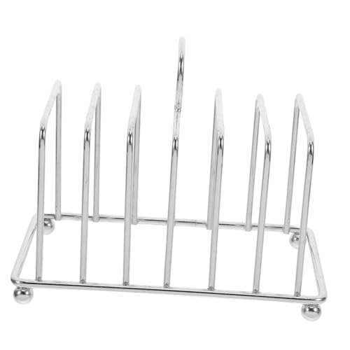 SOLUSTRE Toasthalter Rack Toastständer Toast Rack Brotregale Ständer Toaster Organizer Brotständer Brothalter Küchenarbeitsplatten Organizer Backaufbewahrung Edelstahl Silber von SOLUSTRE