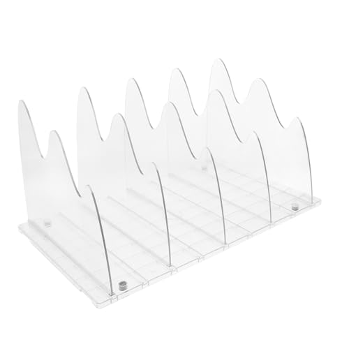 SOLUSTRE Regalteiler für Schrank Transparente Aufbewahrungslösung Teiliges mit Rutschfesten und Langlebig für Handtaschen Bücherregale SOLUSTRE Regalteiler für Schrank Transparente Aufbewahrungslösung Teiliges mit Rutschfesten und Langlebig für Handtaschen Bücherregale von SOLUSTRE