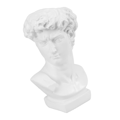 SOLUSTRE Resin Figur Ornament Mittlere David Büste Blumentopf Stifthalter Skulptur Vase Dekoration für Schreibtisch Büro Zuhause SOLUSTRE Resin Figur Ornament Mittlere David Büste Blumentopf Stifthalter Skulptur Vase Dekoration für Schreibtisch Büro Zuhause von SOLUSTRE