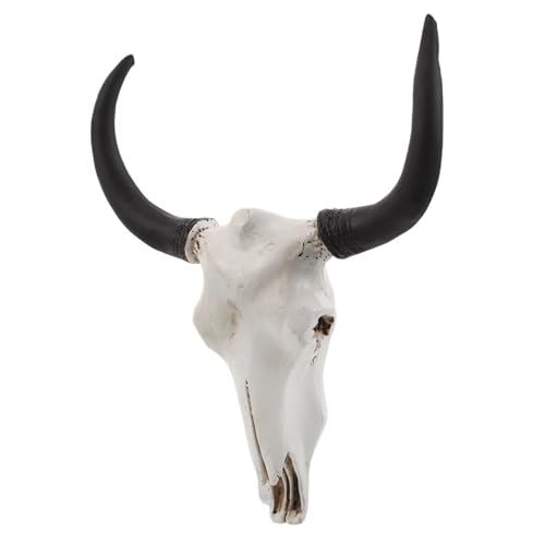 SOLUSTRE Resin Schädel Wanddeko mit Hörnern RAM Skull Wall Art Western Bauernhaus Stil Halloween Deko Gehörnte Schädel Ornament für Gothic und Lodge Räume SOLUSTRE Resin Schädel Wanddeko mit Hörnern RAM Skull Wall Art Western Bauernhaus Stil Halloween Deko Gehörnte Schädel Ornament für Gothic und Lodge Räume von SOLUSTRE
