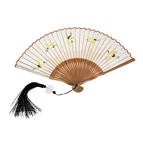 SOLUSTRE Retro Faltfächer aus Seide Chinesischer Stil Wanddekoration Kunsthandwerk Handfächer mit Klassischem Muster für Zuhause und Festliche Anlässe SOLUSTRE Retro Faltfächer aus Seide Chinesischer Stil Wanddekoration Kunsthandwerk Handfächer mit Klassischem Muster für Zuhause und Festliche Anlässe von SOLUSTRE