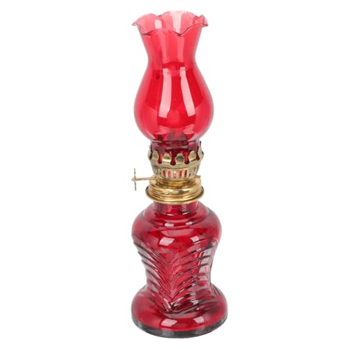 SOLUSTRE Retro Petroleumlampe Glas Handwerk Öllampe Vintage Tischlampe Öllicht Wohnkultur Petroleumlampe Notbeleuchtung von SOLUSTRE