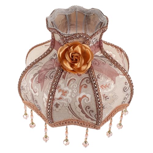 SOLUSTRE Retro Stoff Lampenschirm Fassung Eleganter Ersatz Lampenschirm für Tisch Stehleuchte Spitzenverziert Langlebig und Modisch Passend für Wandlampen und Schreibtischlampen SOLUSTRE Retro Stoff Lampenschirm Fassung Eleganter Ersatz Lampenschirm für Tisch Stehleuchte Spitzenverziert Langlebig und Modisch Passend für Wandlampen und Schreibtischlampen von SOLUSTRE