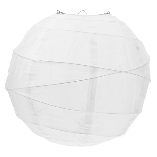 SOLUSTRE Runde Seidenstoff Laterne Asiatischer Lampionschirm Dekorative Hängelampe für Geburtstagsfeiern Hochzeiten Weihnachten Minimalistisches Design Vielseitig für Wohn und Schlafzimmer von SOLUSTRE