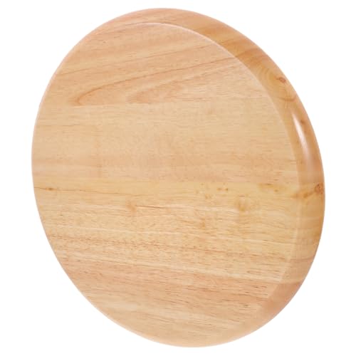 SOLUSTRE Runder Barhocker Sitz aus Gummiholz Stabiler Holzsitz für Barhocker und Esszimmerstühle Design mit Natürlicher Holzmaserung Vielseitig Einsetzbar von SOLUSTRE