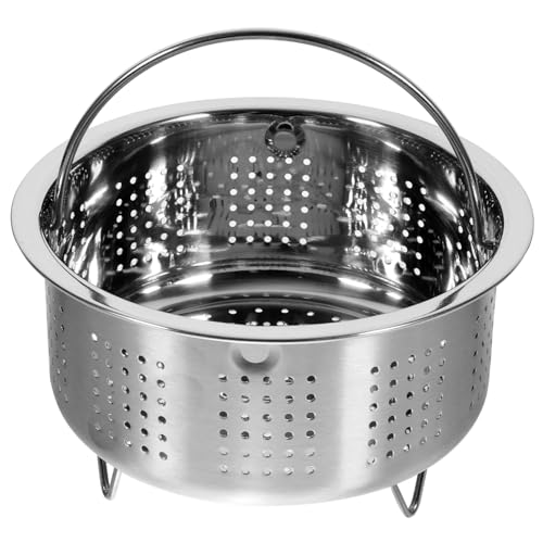 SOLUSTRE Runder Dampfkorb aus Multifunktionaler Dampfer für Kochtöpfe zum Dämpfen von Ramen Pasta und Gemüse Langlebig und Leicht zu Reinigen von SOLUSTRE