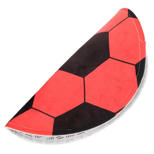 SOLUSTRE Runder Fußball Teppich Durchmesser rutschfeste Bodenmatte mit Kreativem Fußballmuster Dekorativer Teppich für Wohnzimmer Schlafzimmer Pflegeleicht und Sicher für Senioren SOLUSTRE Runder Fußball Teppich Durchmesser rutschfeste Bodenmatte mit Kreativem Fußballmuster Dekorativer Teppich für Wohnzimmer Schlafzimmer Pflegeleicht und Sicher für Senioren von SOLUSTRE