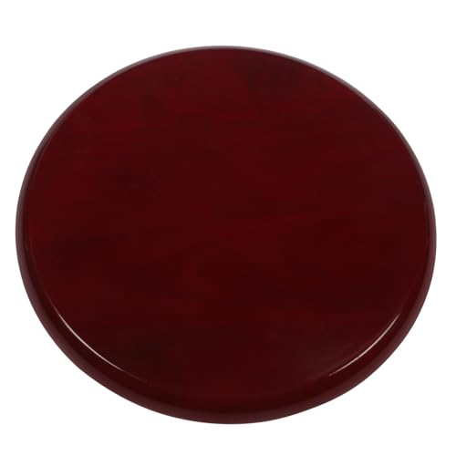 SOLUSTRE Runder Holz Hocker Sitz Ersatz Stabiler Stuhl Sitz für Restaurant Bar Hochzeit Durchmesser Rotbraune Farbe Langlebig und Leicht Montierbar von SOLUSTRE