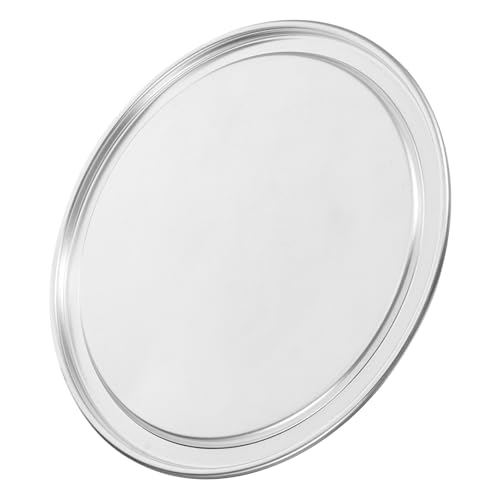 SOLUSTRE Runder Pizzapfannendeckel aus Aluminiumlegierung Hitzebeständig Wiederverwendbar für Ofen und Mikrowelle Pizzapfannen Optimaler vor Überlaufen von SOLUSTRE