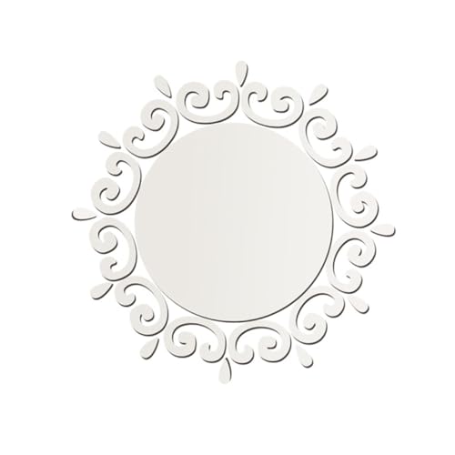 SOLUSTRE Runder Selbstklebender Spiegelaufkleber DIY Spiegeldekoration für Wand Fliesen Türen Vielseitig für Bad Schlafzimmer Wohnzimmer Schminktisch Modernes Silbernes Design SOLUSTRE Runder Selbstklebender Spiegelaufkleber DIY Spiegeldekoration für Wand Fliesen Türen Vielseitig für Bad Schlafzimmer Wohnzimmer Schminktisch Modernes Silbernes Design von SOLUSTRE