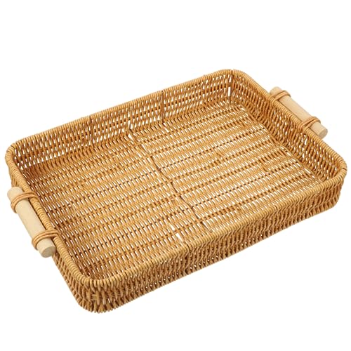 SOLUSTRE Rustikaler Handgewebter Brotkorb Mittlere Vielseitiges Aufbewahrungstablett für Snacks Obst und Kosmetik Geeignet für Küche Büro und Zuhause Wiederverwendbar SOLUSTRE Rustikaler Handgewebter Brotkorb Mittlere Vielseitiges Aufbewahrungstablett für Snacks Obst und Kosmetik Geeignet für Küche Büro und Zuhause Wiederverwendbar von SOLUSTRE