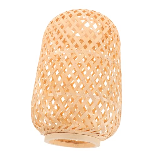 SOLUSTRE Rustikaler Handgewebter Lampenschirm aus Naturfaser Leichter Pendelleuchten-Abdeckung Breit Natürliche Flechtkunst für Gemütliche Wohnräume Schlafzimmer Esszimmer und SOLUSTRE Rustikaler Handgewebter Lampenschirm aus Naturfaser Leichter Pendelleuchten-Abdeckung Breit Natürliche Flechtkunst für Gemütliche Wohnräume Schlafzimmer Esszimmer und von SOLUSTRE