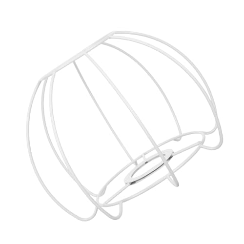 SOLUSTRE Rustikaler Metall Lampenschirm Fassung Vintage Drahtkäfig Lampenhalter Ersatz Diy Retro Europäischer Stil Handgefertigter Unregelmäßiger Rahmen Für Hängende Pendelleuchte von SOLUSTRE