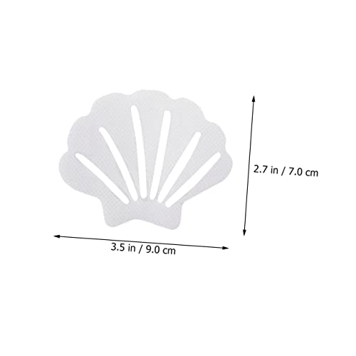 SOLUSTRE Rutsch Badaufkleber Transparent Selbstklebend rutschfeste Duschsticker Muschelform Sicher Badewanne Treppe Boden Antirutschpads mit Schaber von SOLUSTRE