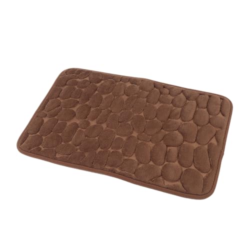 SOLUSTRE Rutschfester Badezimmerteppich Dicke Weiche Matte aus Polyester Waschbar Verschleißfest Vielseitig als Fußmatte und Türvorleger Geeignet Stilvoll und Warm für Bad und von SOLUSTRE