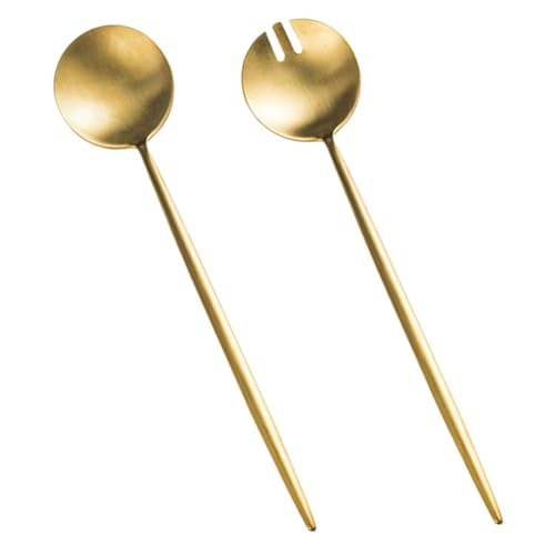 SOLUSTRE Salatbesteck Teiliges Gold für Obst Salat und Dessert Wiederverwendbar für Partys und Veranstaltungen Leicht und Platzsparend SOLUSTRE Salatbesteck Teiliges Gold für Obst Salat und Dessert Wiederverwendbar für Partys und Veranstaltungen Leicht und Platzsparend von SOLUSTRE