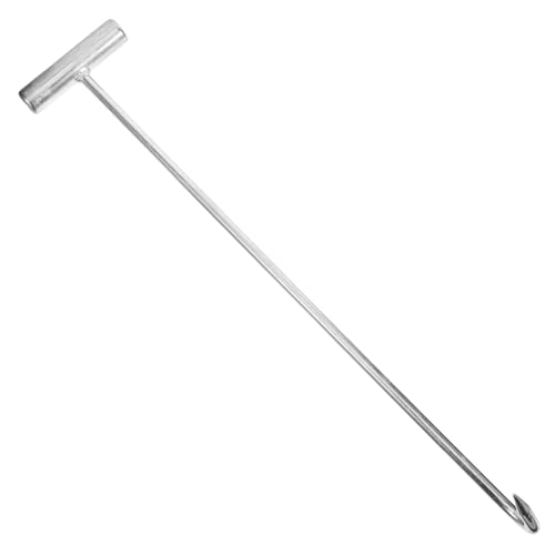 SOLUSTRE Manhole Cover Hook T-förmiger Haken aus Edelstahl für von Kanaldeckeln und Rollladentüren Langlebig und Tragbar Verstärkte Konstruktion für Hohe Belastbarkeit von SOLUSTRE