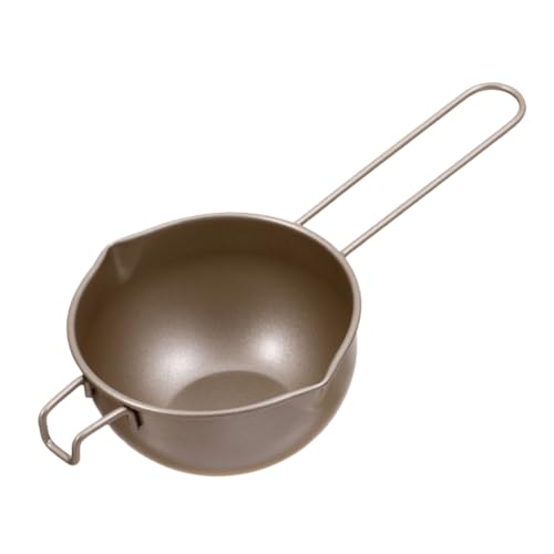 SOLUSTRE Schmelzschale mit Griff aus Carbonstahl Hitzebeständig und Kompakt zum Schokolade und Butter Schmelzen für Backen und Desserts Geeignet für Zuhause und Gastronomie von SOLUSTRE