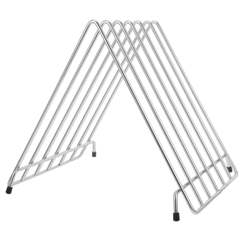 SOLUSTRE Schneidebrett Halter mit Mehrschichtigem Design Stabiler Aufbewahrungsständer für Küchenbrett Pizzabrett und Plastikboard Platzsparender Küchenorganizer Rostfrei und Langlebig von SOLUSTRE