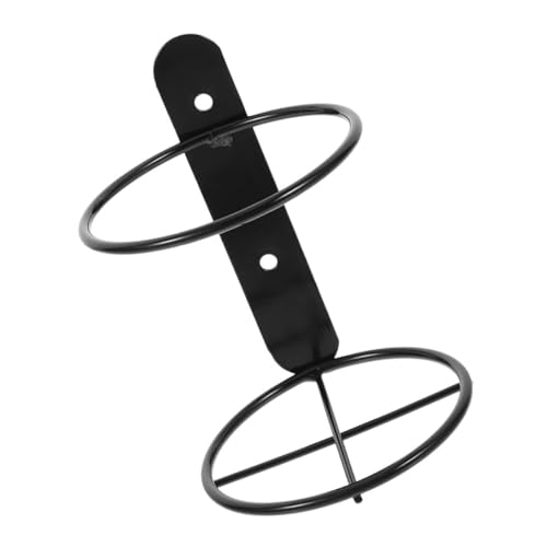 SOLUSTRE Schwarzer Einzelner Wand Weinhalter aus Metall Robustes Weinregal zur Wandmontage Platzsparender Flaschenhalter für Wohnzimmer Bar und Weinkeller Einfach zu Reinigen und Langlebig von SOLUSTRE