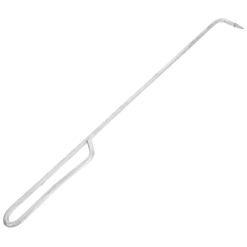 SOLUSTRE Schwimmbad Skimmer Haken Langlebiger Edelstahl Korbdeckelheber für Pool Skimmerdeckel Einfaches Entfernen Stabiler Schachtdeckelheber für Inground Pools Praktische Reinigungshilfe von SOLUSTRE
