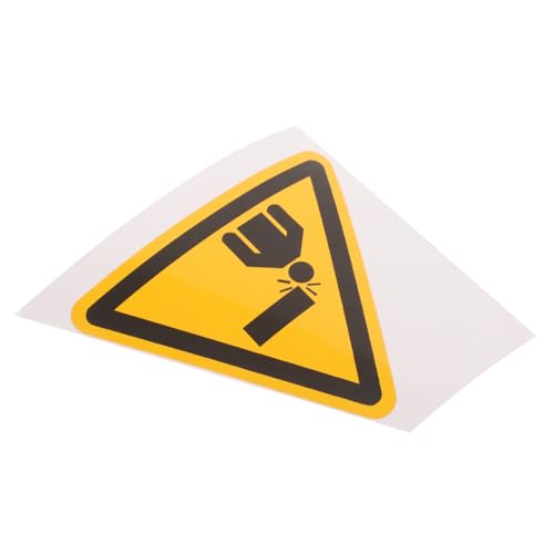 SOLUSTRE Selbstklebendes Warnschild Achtung Kopf Vielseitiger Langlebiger Caution Sticker für Werkstatt Lager und Parkplätze Wetterfest und Einfach Anzubringen von SOLUSTRE