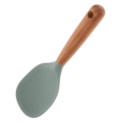 SOLUSTRE Silikon Reislöffel mit Holzgriff Antihaft Reispaddel für Reis Kocher Hitzebeständig und Spülmaschinenfest Eleganter Farbverlauf für Sushi und Kartoffelpüree Küchenhelfer SOLUSTRE Silikon Reislöffel mit Holzgriff Antihaft Reispaddel für Reis Kocher Hitzebeständig und Spülmaschinenfest Eleganter Farbverlauf für Sushi und Kartoffelpüree Küchenhelfer von SOLUSTRE