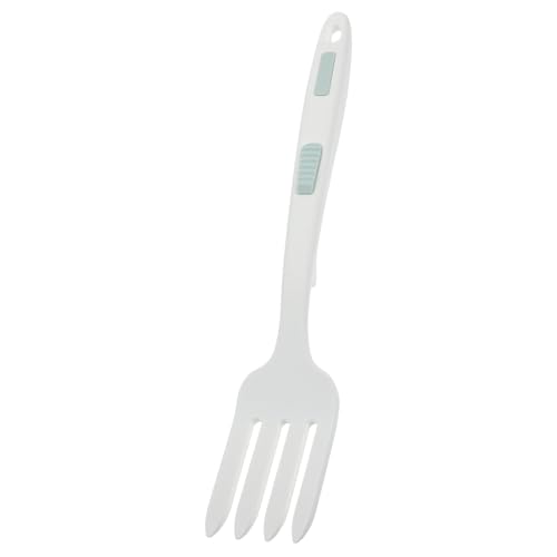 SOLUSTRE Silikon kochgabel Flexibel Antihaftbeschichtet Hitzebeständig Ergonomischer Griff Rutschfest Küchenutensil für Pasta Familienküche Hotel Restaurant von SOLUSTRE