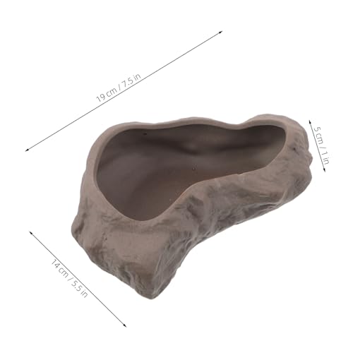 SOLUSTRE Simulierte Steinoptik Keramischer Blumentopf Für Sukkulenten Und Bonsai Mit Ablauflöchern Dekorativer Blumentopf Für Innenbereich Tischdekoration Für Zuhause Und Büros von SOLUSTRE