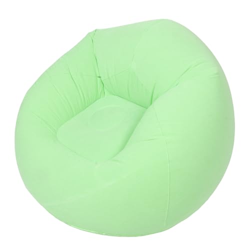 SOLUSTRE Sitzsack Air: Sofa Outdoor Aufblasbarer Lazy Sofa Chair Waschbar Tragbare Klappcouch Zum Lesen Wohnzimmer Camping Grün von SOLUSTRE